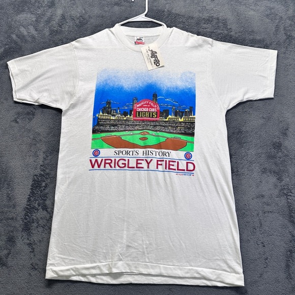 Fruit of the Loom Other - Vintage 1988 Chicago Cubs Wrigley Field Lights Shirt Men Large Single Stitch NWT